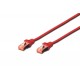 Digitus DK-1644-0025-R-10 cable de red 0,25 m Cat6 S/FTP (S-STP) Rojo